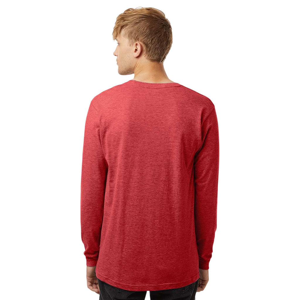 Tultex Unisex Heather Red Fine Jersey Long Sleeve T-Shirt