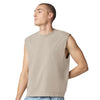 American Apparel Unisex Faded Bone Heavyweight Cotton Garment-Dyed Mid-Length Muscle Tee