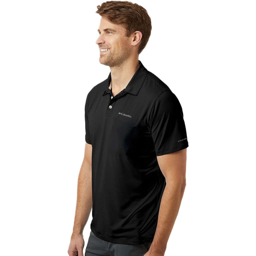 Columbia Men's Black Tech Trail Utility Polo