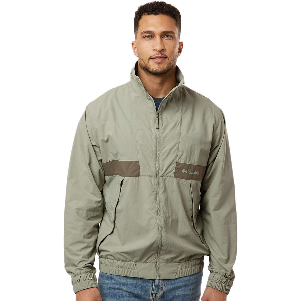 Columbia Men's Safari/Stone Green Spire Valley Windbreaker