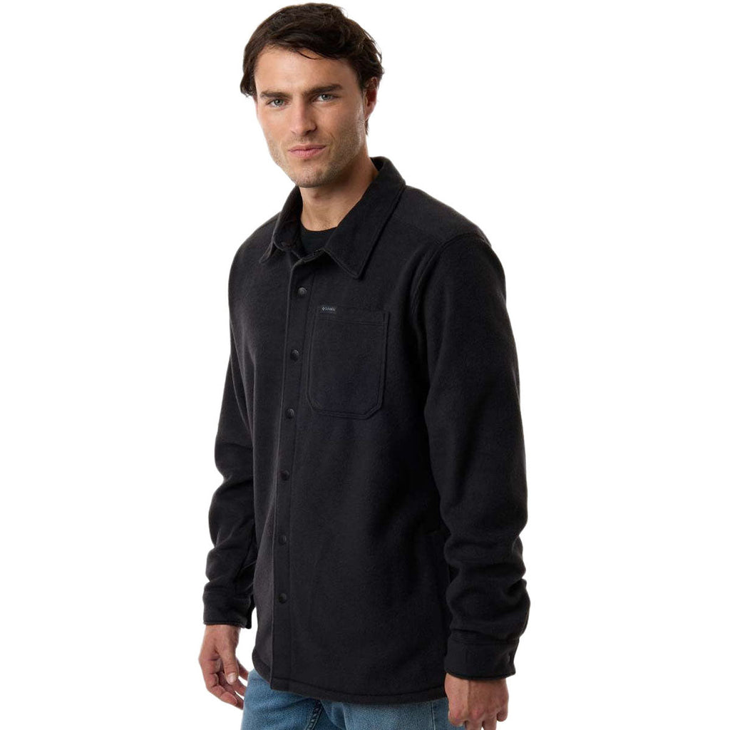 Columbia Men's Black Steens Mountain Solid Shirt Jacket