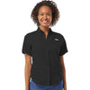 Columbia Women's Black PFG Tamiami Short Sleeve Shirt