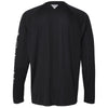 Columbia Men's Black/Cool Grey PFG Terminal Tackle Long Sleeve T-Shirt