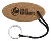 Koozie Natural Buoy Oval Cork Keychain