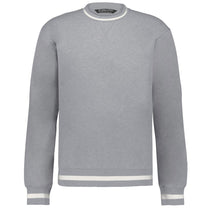 Hollway Unisex Athletic Heather/Vanilla Heritage Prep Crewneck Sweatshirt
