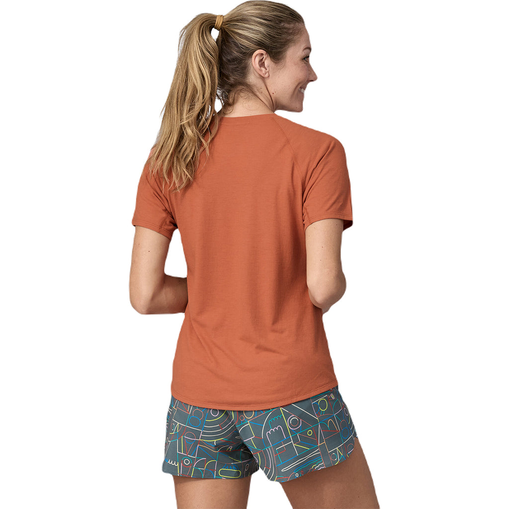 Patagonia Women's Lose It: Sienna Clay Capilene Cool Trail Graphic Shirt