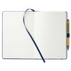 JournalBooks Blue 5.75'' x 8.5'' FSC Mix Pedova Pocket Bound JournalBook