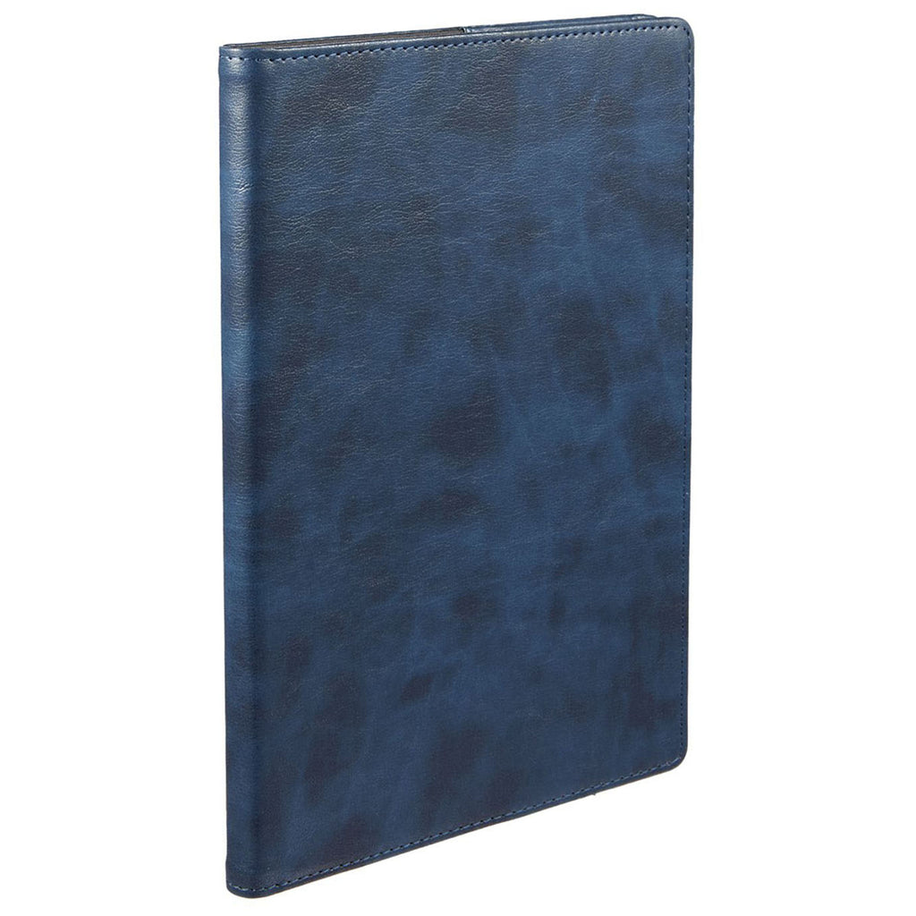 Leed's Navy 7" x 10" FSC Recycled Morano Refillable Journal