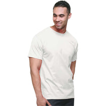 Bayside Men's White Union-Made Fine Jersey T-Shirt