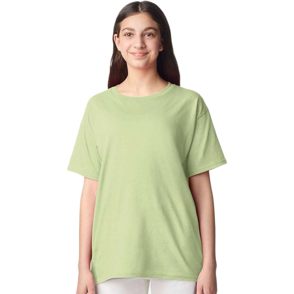 Gildan Youth Pistachio Light Cotton T-Shirt