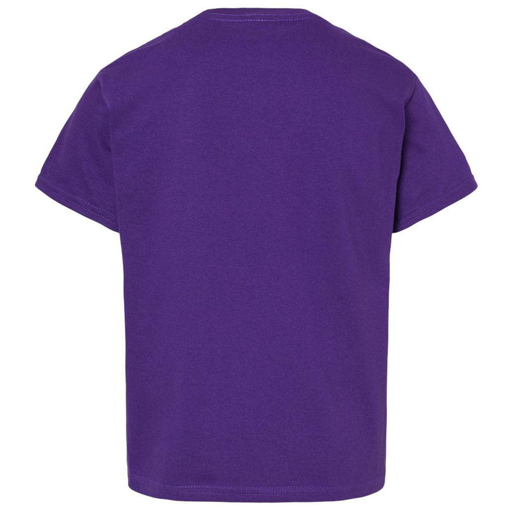 Gildan Youth Purple Light Cotton T-Shirt