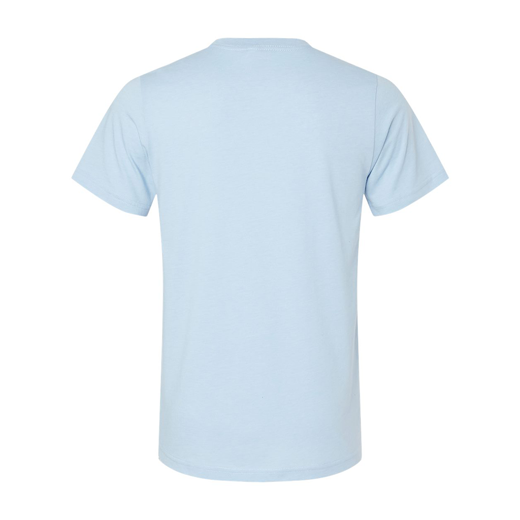 Bella + Canvas Unisex Heather Baby Blue CVC Jersey Tee