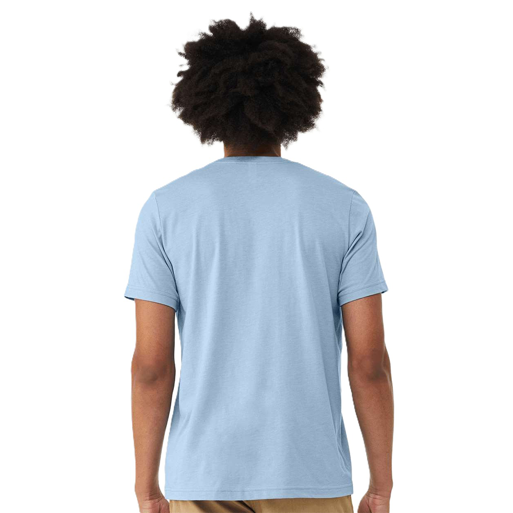Bella + Canvas Unisex Heather Baby Blue CVC Jersey Tee