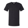 Bella + Canvas Unisex Vintage Black Jersey Short-Sleeve V-Neck T-Shirt