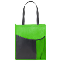 Hit Lime Green with Black Pisces rPET Non-Woven Tote Bag