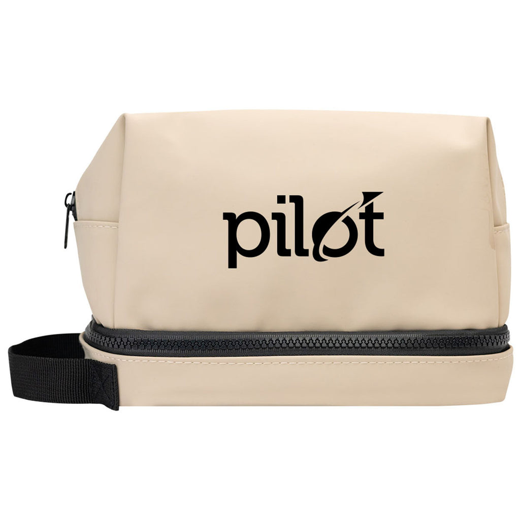 Hit Beige Hudson rPET Leatherette Cosmetic Bag