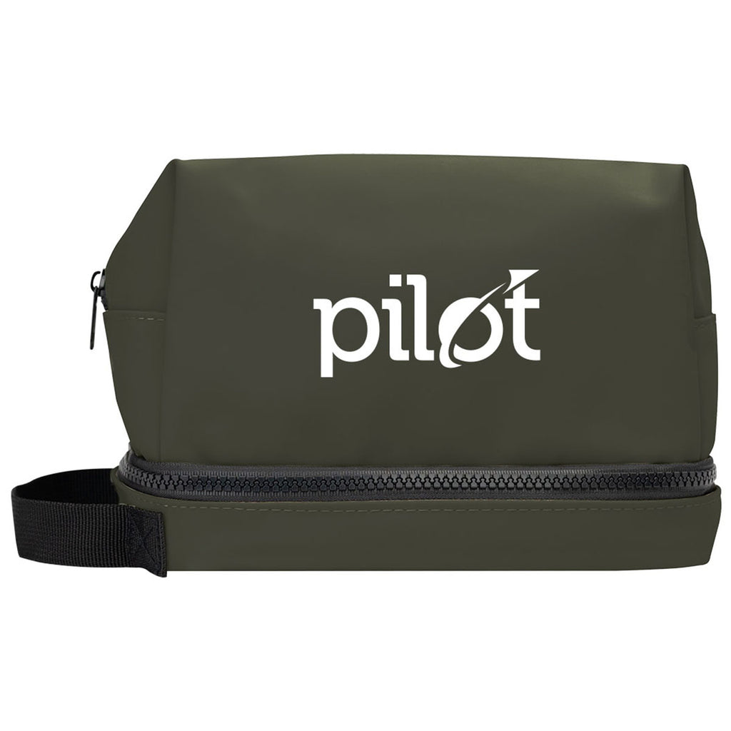 Hit Olive Hudson rPET Leatherette Toiletry Bag