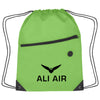 Hit Lime Green Sports Pack With Front Zipper