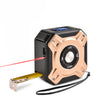 iPromotionPro Gold 2 In 1 Usb Rechargable Lasers Distance Tape Measure