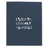 Good Value Dark Blue Linen Paper Folder