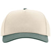 Richardson Cream/Cream/Dark Green Full Fabric 5-Panel Champ