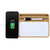 Koozie group Natural Bamboo 10W Wireless Charging Base with Dry Erase Board