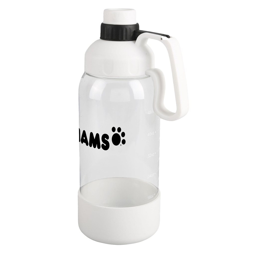 Evans Transcluent Clear Bottle with Silicone Pet Bowl