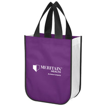 Hit Purple Shiny Non-Woven Shopper Tote Bag