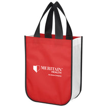 Hit Red Shiny Non-Woven Shopper Tote Bag