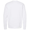 Tultex Unisex White Fleece Crewneck Sweatshirt