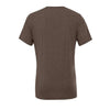 Bella + Canvas Unisex Brown Triblend Short-Sleeve T-Shirt