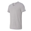 Bella + Canvas Unisex Athletic Grey Triblend Short-Sleeve V-Neck T-Shirt