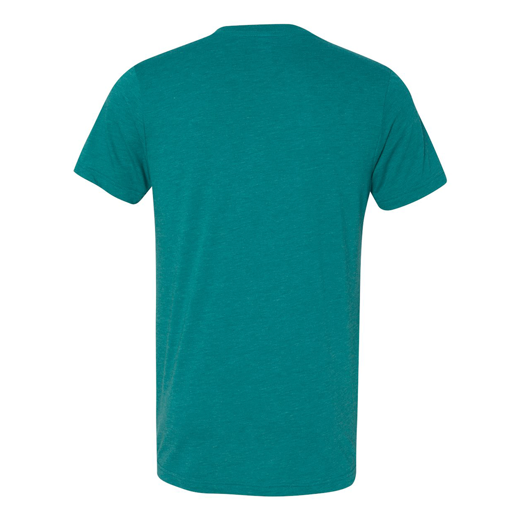 Bella + Canvas Unisex Teal Triblend Short-Sleeve V-Neck T-Shirt