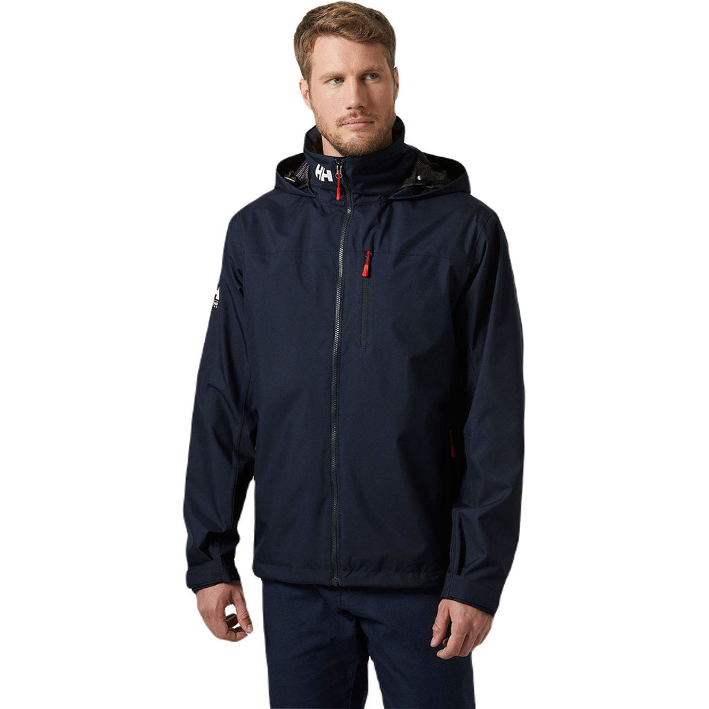 Helly Hansen Men's Navy Crew Hooded Jacket 2.0