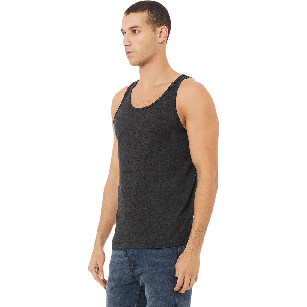 Bella + Canvas Unisex Dark Grey Heather CVC Tank