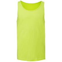 Bella + Canvas Unisex Neon Yellow Heather CVC Tank