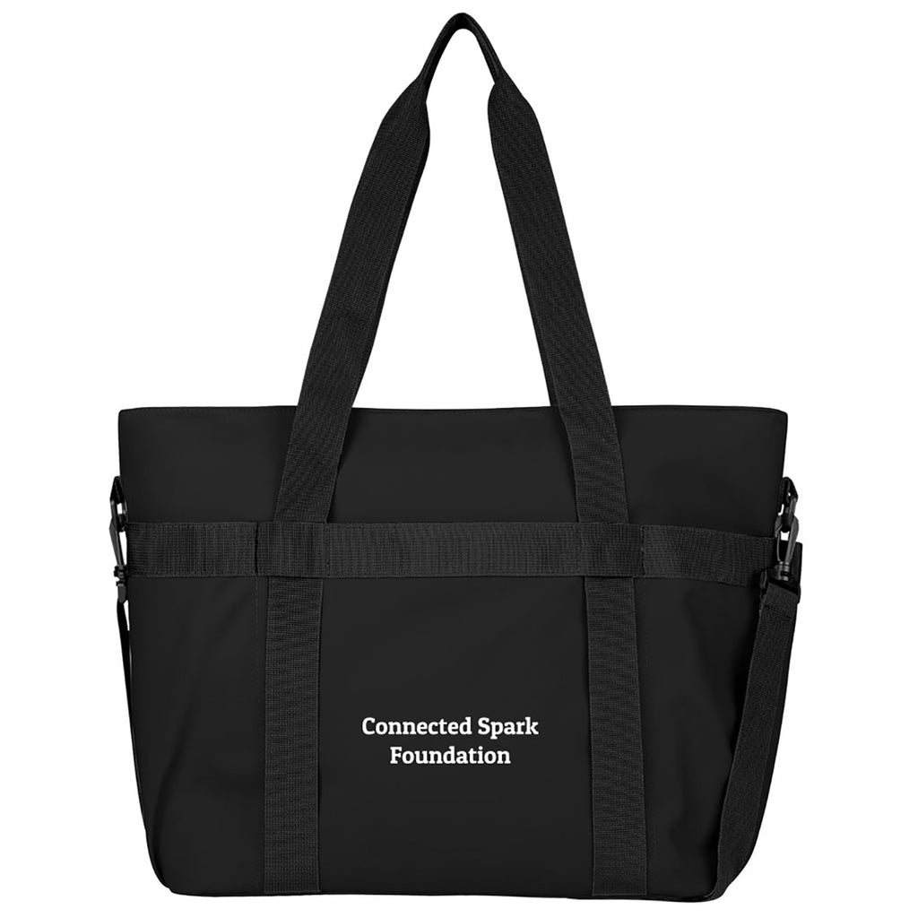 HIT Black Hudson rPET 36 Can Cooler Tote Bag