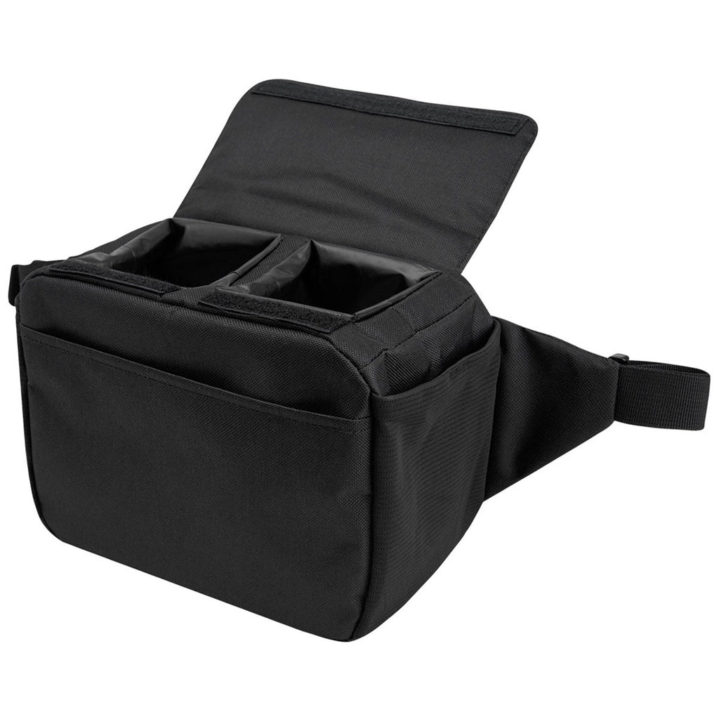 HIT Black Outpost rPET 2 Can Cooler Belt Bag