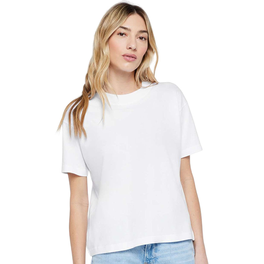 LAT Unisex White Crew Tee