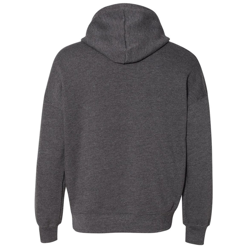 Bella + Canvas Unisex Dark Grey Heather Sponge Fleece Pullover Hoodie