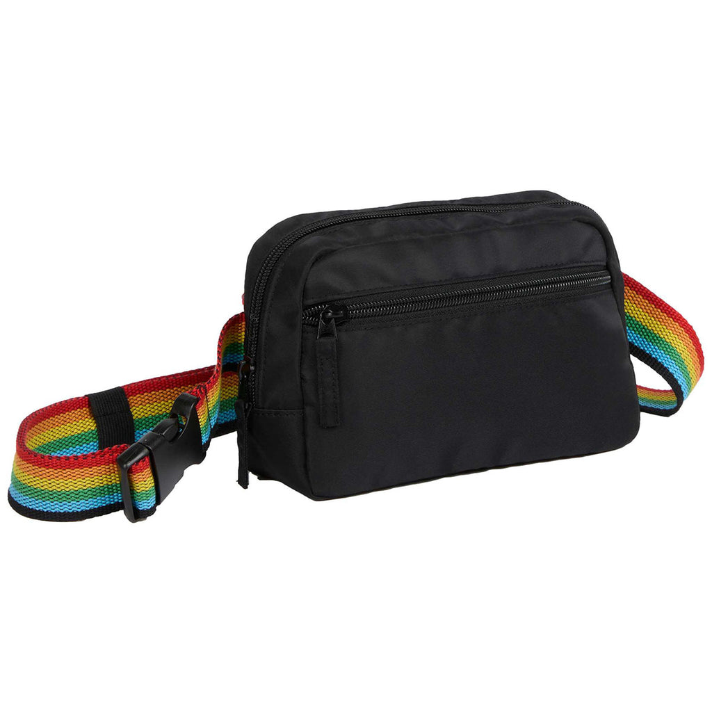 Leed's Black Recycled Sport Fanny Pack