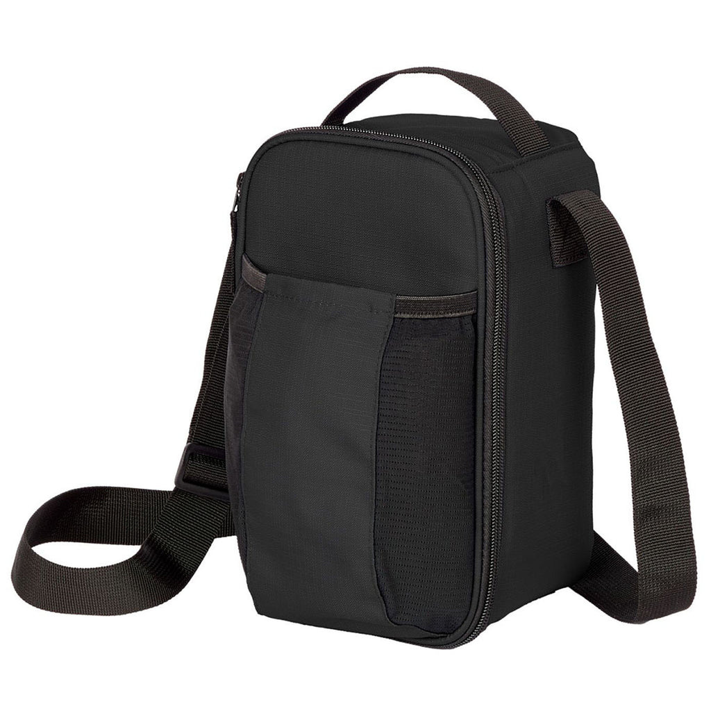 Leed's Black Crossbody Recycled 6-Can Cooler
