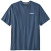 Patagonia Men's Utility Blue P-6 Logo Responsibili-Tee