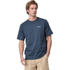 Patagonia Men's Utility Blue P-6 Logo Responsibili-Tee