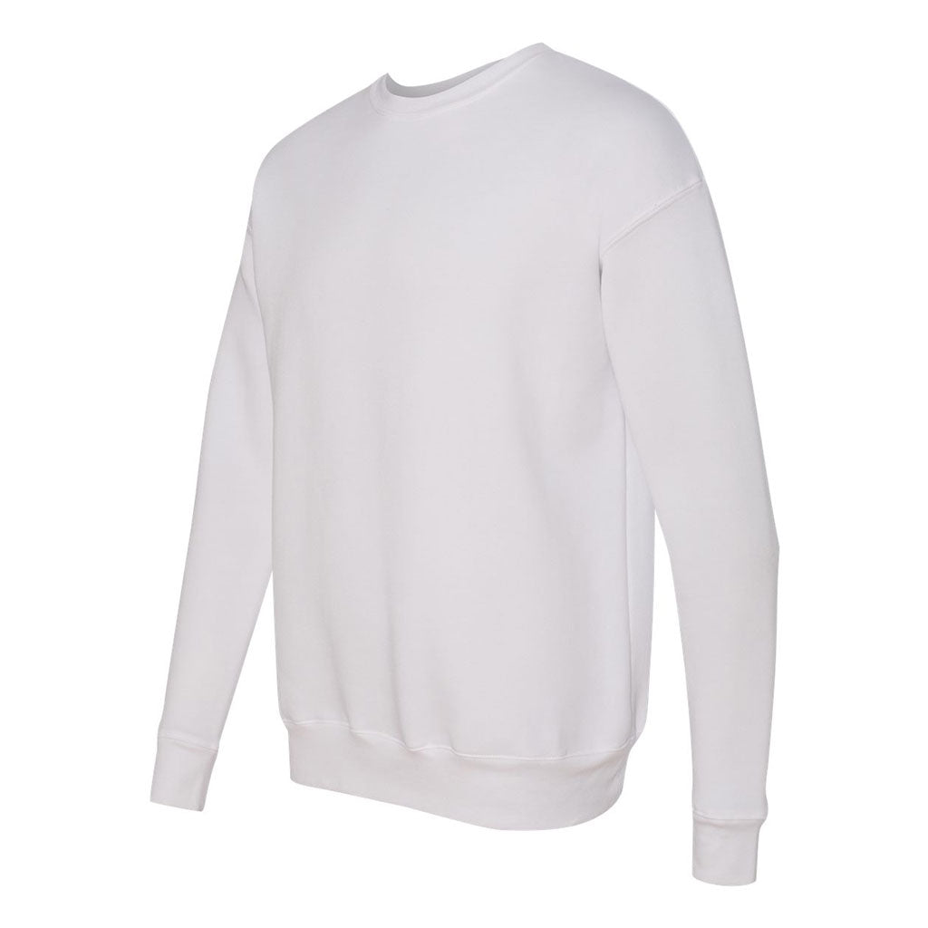 Bella + Canvas Unisex White Drop Shoulder Fleece Sweatshirt