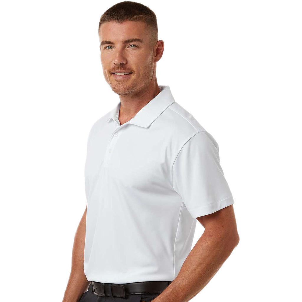 AllPro Men's White Pro-Lock Performance Polo