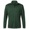 AllPro Men's Forest Green Pro-Lock Performance Quarter-Zip Pullover