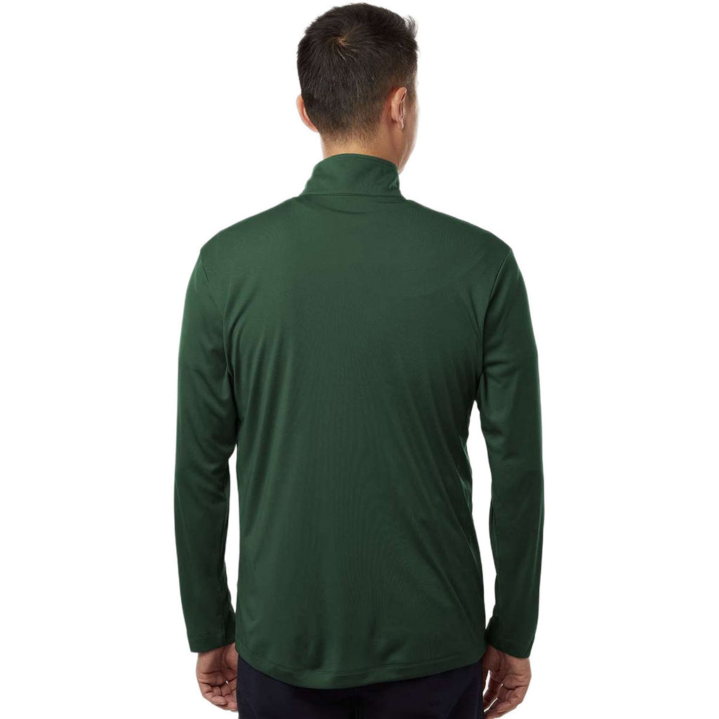 AllPro Men's Forest Green Pro-Lock Performance Quarter-Zip Pullover
