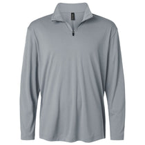 AllPro Men's Heather Steel Pro-Lock Performance Quarter-Zip Pullover