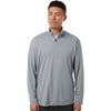 AllPro Men's Heather Steel Pro-Lock Performance Quarter-Zip Pullover